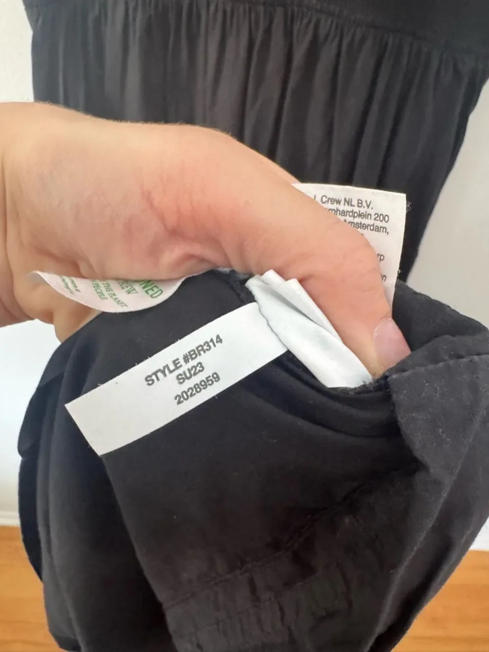 J. Crew Black Ribbed Tank Tiered Maxi Dress Large